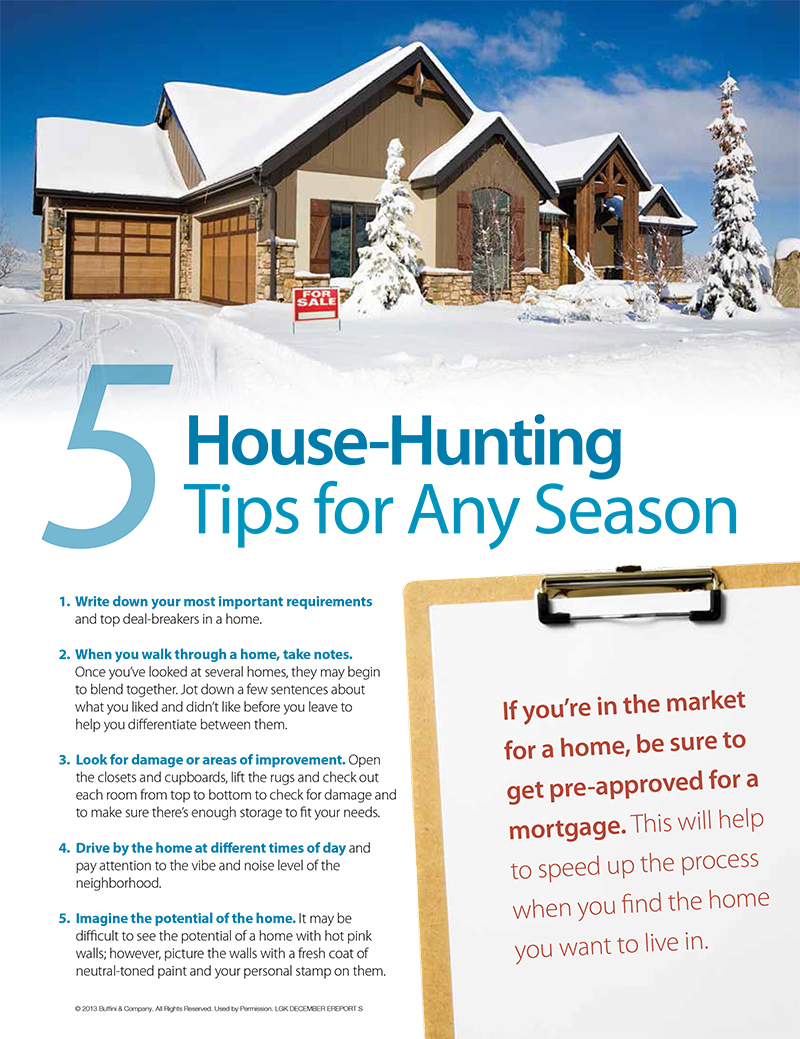 5 house hunting tips