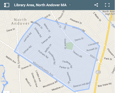 Library Area North Andover Map