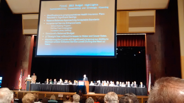 Fiscal 2015 Budget Highlights at North Andover Town Meeting