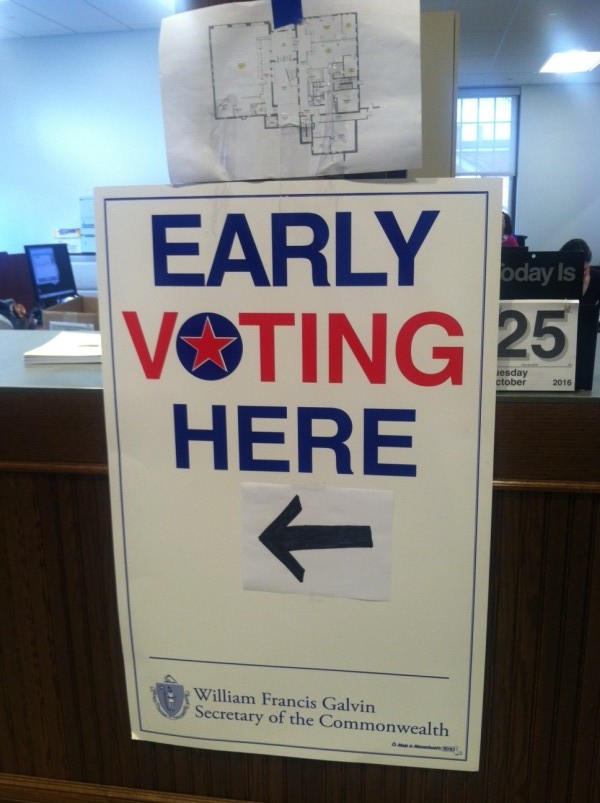 Early Voting in North Andover 2016