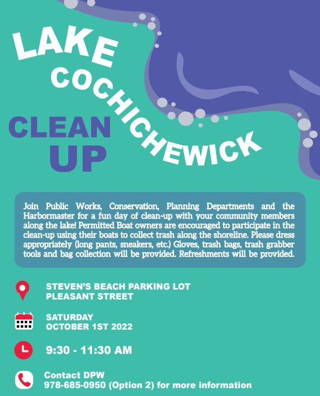 Lake Cochichewick Clean Up 2022
