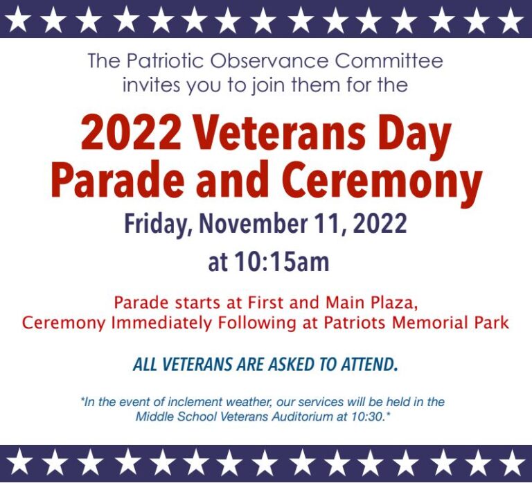 Veterans Day Parade & Ceremony