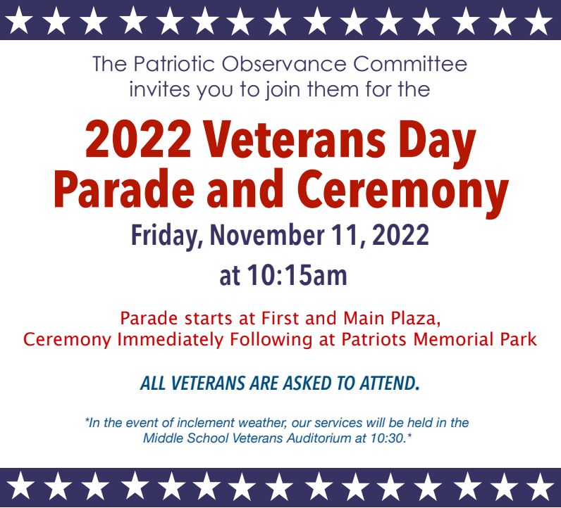 Veterans Day Parade 2022